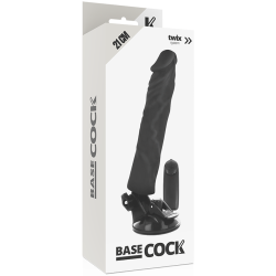 BASECOCK - REALISTIC VIBRATOR REMOTE CONTROL FLESH 21 CM -O- 4 CM