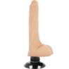 BASECOCK - VIBRADOR REALÍSTICO 2-1 NATURAL 18.5 CM -O- 4 CM
