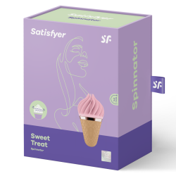 SATISFYER - SPINNATOR SWEET TREAT BRUN and ROSE