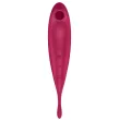 SATISFYER - STIMOLATORE E VIBRATORE TWIRLING PRO ROSSO