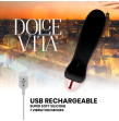 DOLCE VITA - RECHARGEABLE VIBRATOR FIVE BLACK 7 SPEEDS DOLCE VITA - RECHARGEABLE VIBRATOR FIVE BLACK 7 SPEEDS