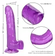 CALEXOTICS - SIZE QUEEN DILDO PURPLE 20.3 CM CALEXOTICS - SIZE QUEEN DILDO PURPLE 20.3 CM