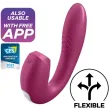 SATISFYER - SUNRAY STIMULATOR UND VIBRATOR APP ROT SATISFYER - SUNRAY STIMULATOR UND VIBRATOR APP ROT