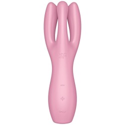 SATISFYER - VIBRATEUR THREESOME 3 ROSE