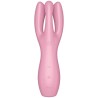 SATISFYER - THREESOME 3 VIBRATOR ROSA