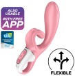 SATISFYER - HUG ME VIBRADOR RABBIT APP ROSA SATISFYER - HUG ME VIBRADOR RABBIT APP ROSA