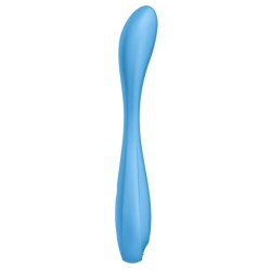 SATISFYER - APPLICATION MULTI VIBRATEUR G-SPOT FLEX 4 BLEU