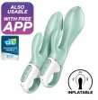 SATISFYER - APP VIBRATORE GONFIABILE CONIGLIO AIR PUMP BUNNY 5 VERDE SATISFYER - APP VIBRATORE GONFIABILE CONIGLIO AIR PUMP BUNNY 5 VERDE