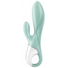 SATISFYER - AIR PUMP BUNNY 5 APPLICATION GONFLABLE LAPIN VIBRATEUR VERT
