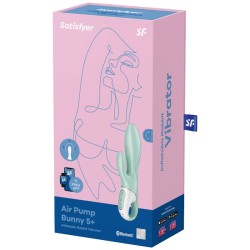 SATISFYER - APP VIBRATORE GONFIABILE CONIGLIO AIR PUMP BUNNY 5 VERDE