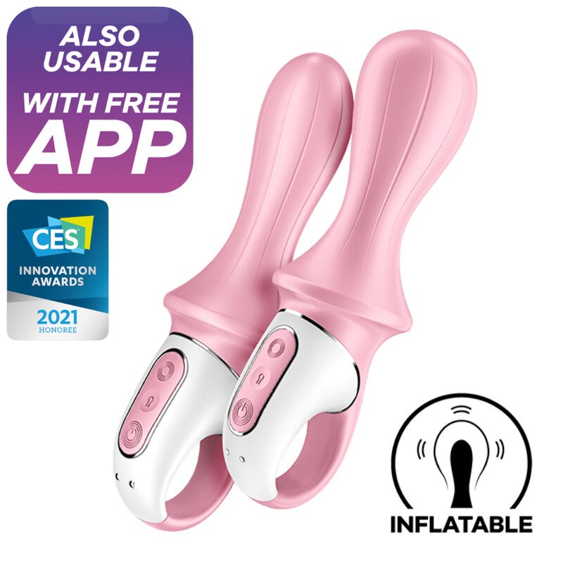 SATISFYER - AIR PUMP BOOTY 5 AUFBLASBARER ANALVIBRATOR ROSA