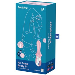 SATISFYER - AIR PUMP BOOTY 5 INFLATABLE ANAL VIBRATOR PINK