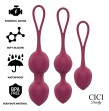 CICI BEAUTY - PREMIUM SILICONE 3 PERLES DE KEGEL VIBRANTES TÉLÉCOMMANDE CICI BEAUTY - PREMIUM SILICONE 3 PERLES DE KEGEL VIBRANTES TÉLÉCOMMANDE