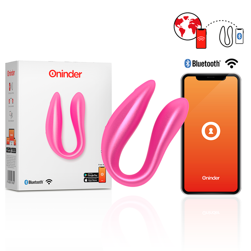 ONINDER - LISBOA PINK G-POINT and CLITORIS STIMULATOR - FREE PINK APP