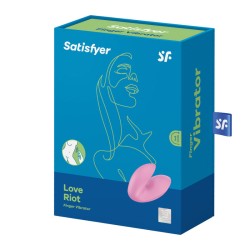 SATISFYER - VIBRATEUR DOIGTS LOVE RIOT VIOLET