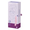 SATISFYER - TRIPLE OH VIBRAZIONE IBRIDA ROSA