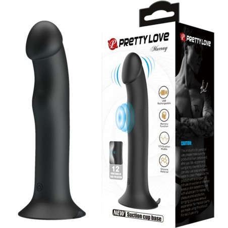 PRETTY LOVE - VIBRATORE E SUCCHIATORE CLITORIDEO MURRAY BLACK