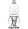 LEG AVENUE - HARNESS BRA and PEARL GARTER S LEG AVENUE - HARNESS BRA and PEARL GARTER S
