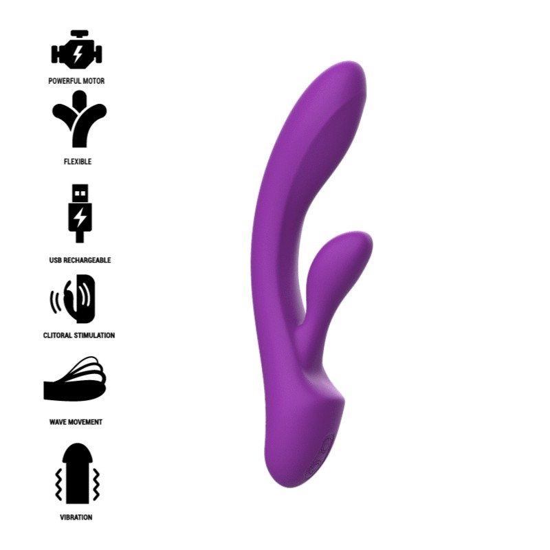 INTENSE - LUIGI RABBIT VIBRATOR FLÜSSIGES SILIKON LILA INTENSE - LUIGI RABBIT VIBRATOR FLÜSSIGES SILIKON LILA