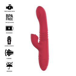 INTENSE - DUA VIBRADOR MULTIFUNCIÓN RECARGABLE UP and DOWN CON LENGUA ROJO