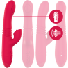 INTENSE - DUA MULTIFUNCTION RECHARGEABLE UP and DOWN VIBRATOR WITH RED TONGUE