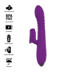 INTENSE - IGGY VIBRADOR MULTIFUNCIÓN RECARGABLE UP and DOWN CON ESTIMULADOR DE CLITORIS MORADO