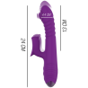 INTENSE - VIBRATEUR RECHARGEABLE MULTIFONCTION IGGY UP and DOWN AVEC STIMULATEUR CLITORAL VIOLET