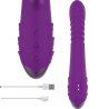 INTENSE - IGGY MULTIFUNCTION RECHARGEABLE VIBRATOR UP and DOWN WITH CLITORAL STIMULATOR PURPLE