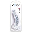 KING COCK - CLEAR PENE CURVO REALISTICO CON SFERE 16.5 CM TRASPARENTE KING COCK - CLEAR PENE CURVO REALISTICO CON SFERE 16.5 CM TRASPARENTE