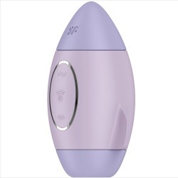 SATISFYER - MISSION CONTROL VIBRATORE PICCOLO BLU A DOPPIO IMPULSO