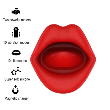 MIA - SIENA TRIPLE PLEASURE VIBRATING BITING