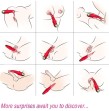 ARMONY - VIBRATORE OMBRA DOPPIA TESTA ROSSO ARMONY - VIBRATORE OMBRA DOPPIA TESTA ROSSO