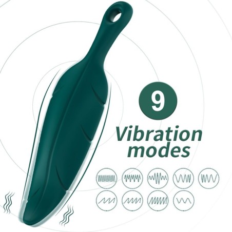 ARMONY - STIMULATEUR and VIBRATEUR VERT FEUILLE