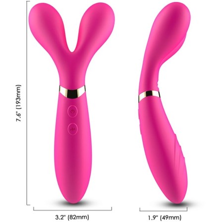 ARMONY - Y-WAND MASSAGER and VIBRATOR DOUBLE HEAD FUCHSIA