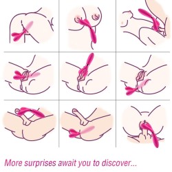 ARMONY - Y-WAND MASSAGER and VIBRATOR DOUBLE HEAD FUCHSIA