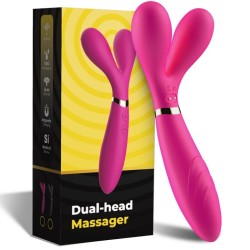 ARMONY - Y-WAND MASSAGER and VIBRATOR DOUBLE HEAD FUCHSIA