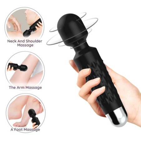 ARMONY - POSTMAN MASSAGER and VIBRATOR SUPER FLEXIBLER KOPF SCHWARZ