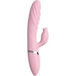 ARMONY - VIBRATOR and THRUSTING WITH PINK HEAT EFFECT TONGUE