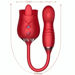 ARMONY - DELIGHT FLOWER VIBRADOR and BUMPING CON LENGUA ROJO