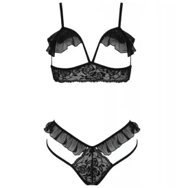 PASSION - DOLLY SET DUE PEZZI NERO L-XL