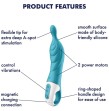 SATISFYER - VIBRATEUR AMAZING 2 ASPOT TURQUOISE SATISFYER - VIBRATEUR AMAZING 2 ASPOT TURQUOISE