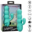 CALEXOTICS - DEL MAR DIVA VIBRATOR RABBIR AQUA GREEN BY CALIFORNIA DREAMING CALEXOTICS - DEL MAR DIVA VIBRATOR RABBIR AQUA GREEN BY CALIFORNIA DREAMING