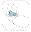 ADRIEN LASTIC - CARESS CLITORIS STIMULATOR BLUE ADRIEN LASTIC - CARESS CLITORIS STIMULATOR BLUE