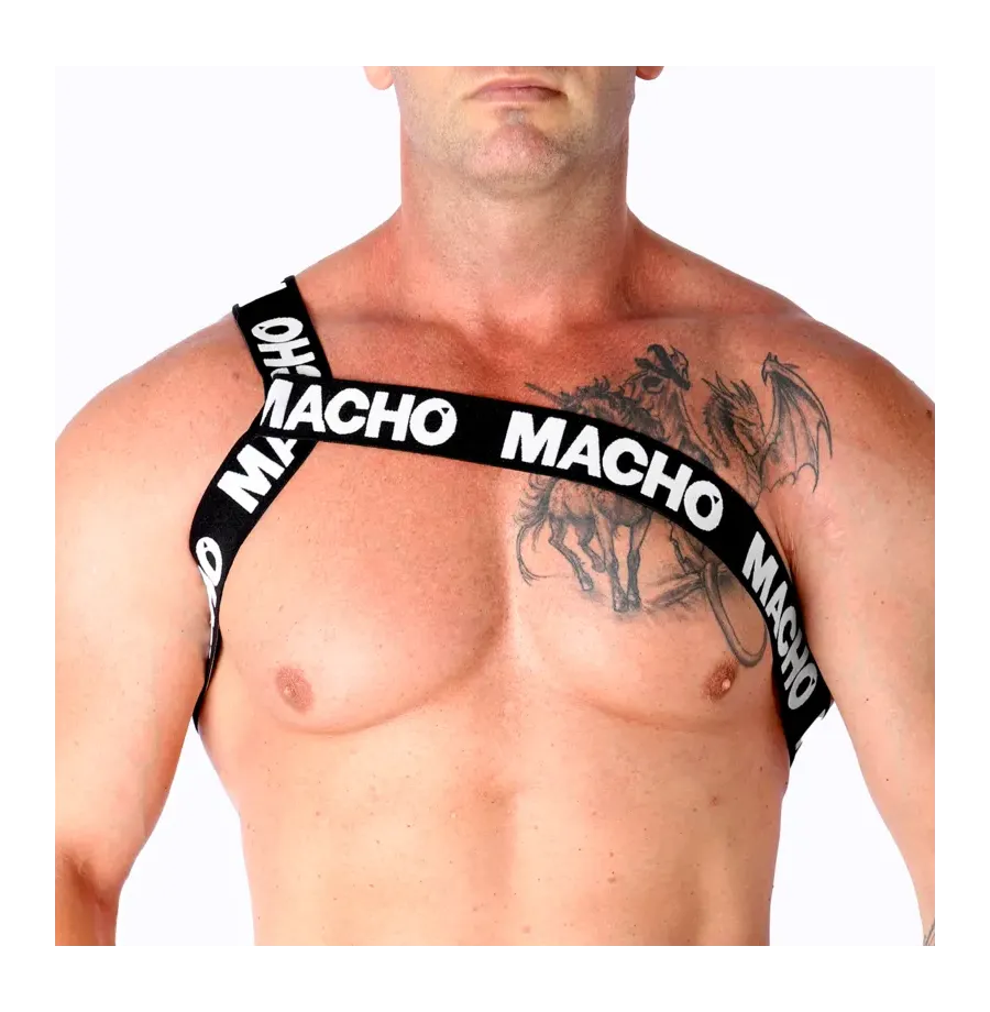 MACHO - HARNAIS ROMAIN BLANC L-XL MACHO - HARNAIS ROMAIN BLANC L-XL