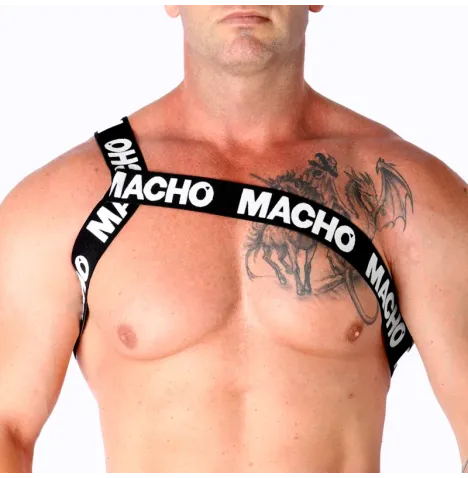 MACHO - HARNAIS ROMAIN BLANC L-XL