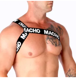MACHO - ARNÉS ROMANO BLANCO L-XL