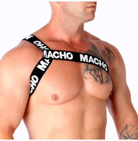 MACHO - HARNAIS ROMAIN BLANC L-XL