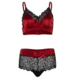 LEG AVENUE - ENSEMBLE 2 PIÈCES NOIR ET ROUGE S-M