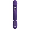 PRETTY LOVE - VIBRATORE MULTIFUNZIONE KAMPAS RABBIT 3 IN 1 CON LINGUA VIOLA