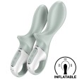 SATISFYER - AIR PUMP BOOTY 3 VIBRATEUR ANAL GONFLABLE GRIS VERT SATISFYER - AIR PUMP BOOTY 3 VIBRATEUR ANAL GONFLABLE GRIS VERT